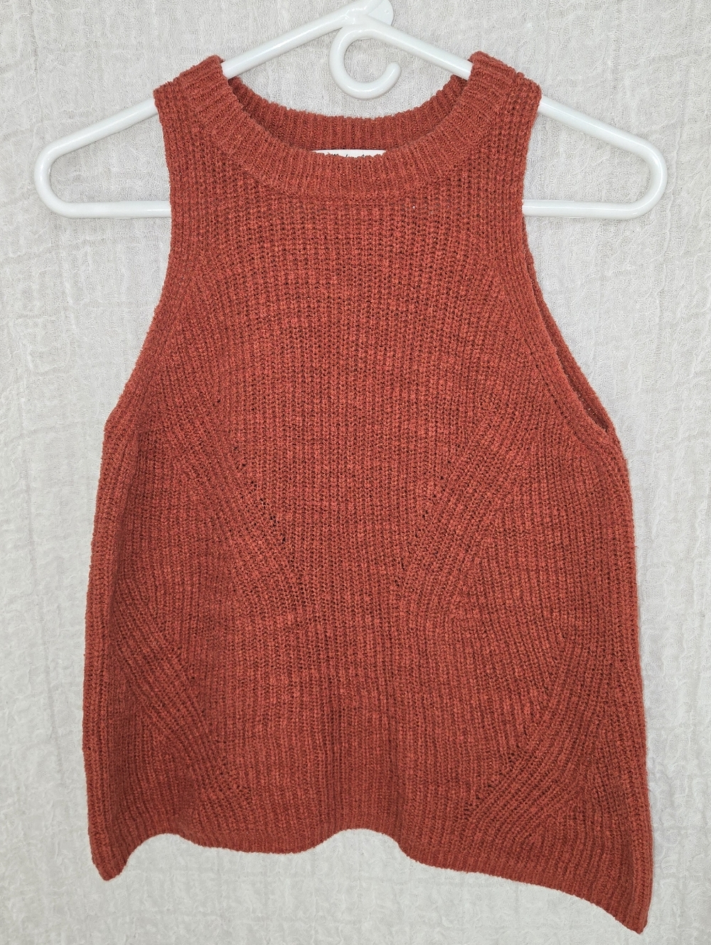 Madewell Burnt Orange‎ Knit Sweater Vest